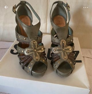 Sandali Schuh verde militare