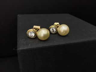 pendientes oro 18k con piedra
