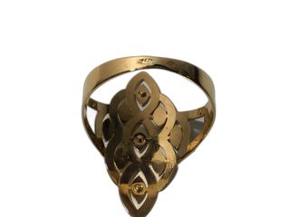 anillo oro 18k con piedra con circonita