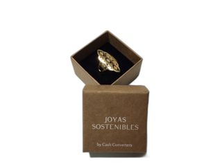 anillo oro 18k con piedra con circonita