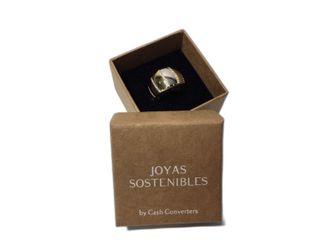 anillo oro 18k con piedra con circonita