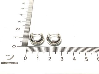 argollas plata 925mm