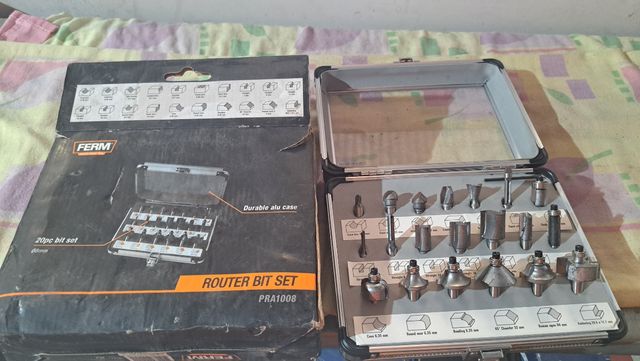 Set fresas madera 20 piezas