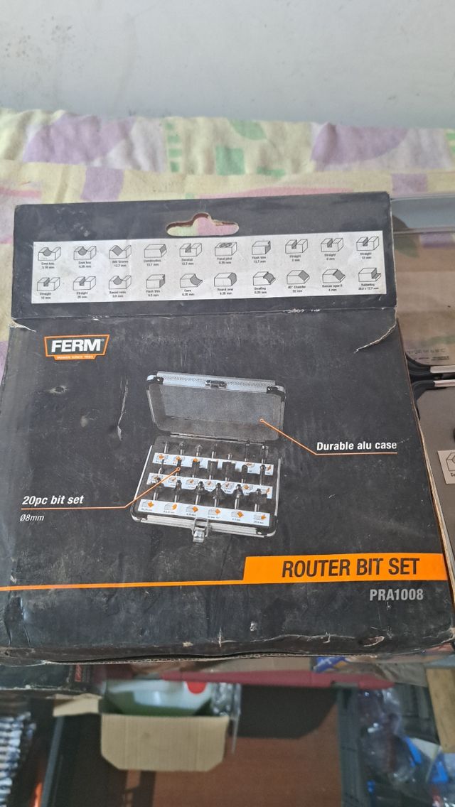 Set fresas madera 20 piezas