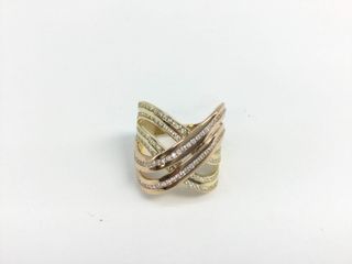 anillo oro 18k con piedra con circonita
