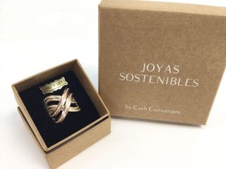 anillo oro 18k con piedra con circonita