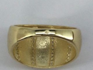 anillo oro 18k con piedra con circonita