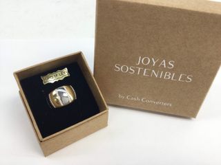 anillo oro 18k con piedra con circonita