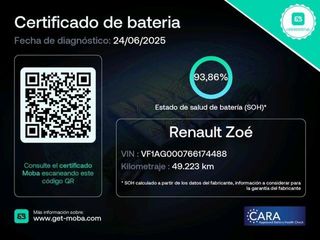 Renault Zoe Intens 100 kW R135 Batería 50kWh 99 kW (135 CV)