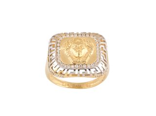 anillo oro 18k con piedra con circonita