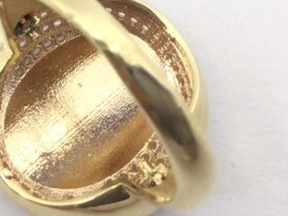 anillo oro 18k con piedra con circonita