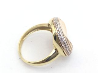 anillo oro 18k con piedra con circonita