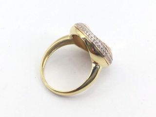 anillo oro 18k con piedra con circonita