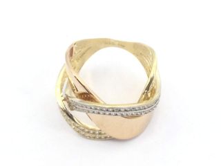 anillo oro 18k con piedra con circonita