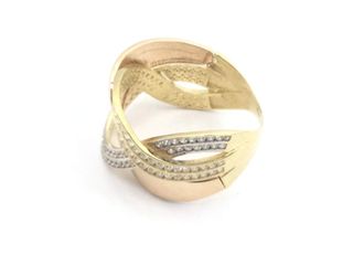 anillo oro 18k con piedra con circonita