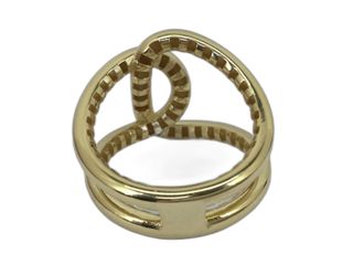 anillo oro 18k con piedra t. 19 (18,79 mm)