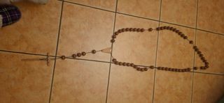 Rosario antico in legno 2 metri più 50 per la croc