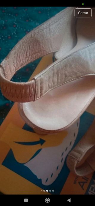 Sandalias tacón piel verano - 36