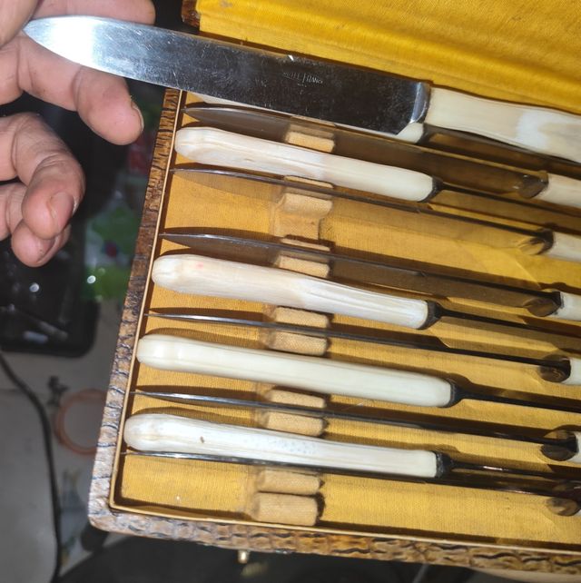 Cuchillos E. Legrand - Marfil - 8uds