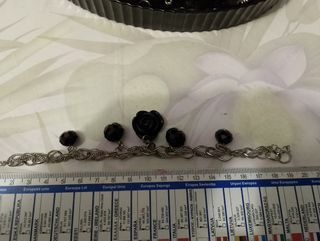 Bracciale vintage nero e argento
