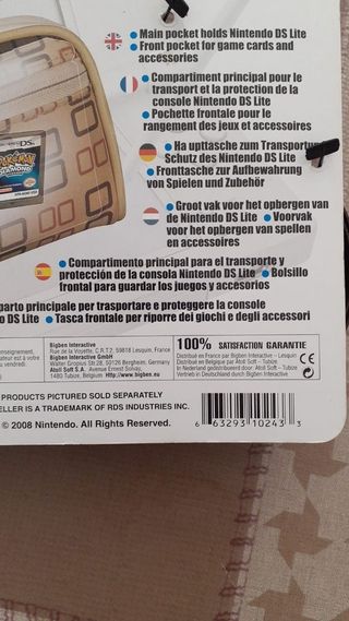 *Oferta*NUEVO Oficial Nintendo funda DS, DSi...