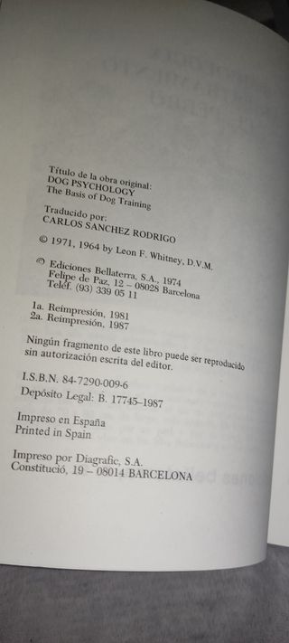 Psicología y adiestramiento del perro