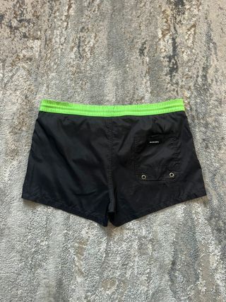 Pantalones cortos de baño Diesel, negro/verde, Tam. G