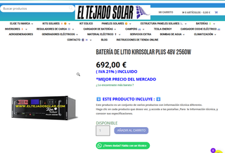 Batería Litio Kirosolar Plus 48V 2560W