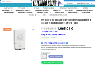 Inversor DEYE SUN 6kW 230V