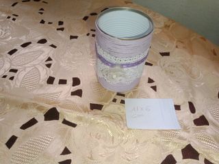 Barattoli vetro decorati shabby chic