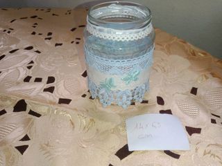 Barattoli vetro decorati shabby chic