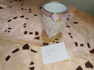 Barattoli vetro decorati shabby chic