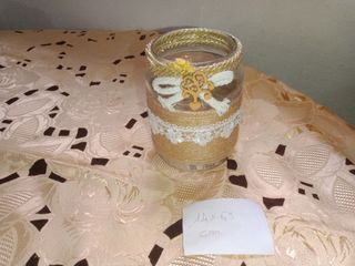 Barattoli vetro decorati shabby chic