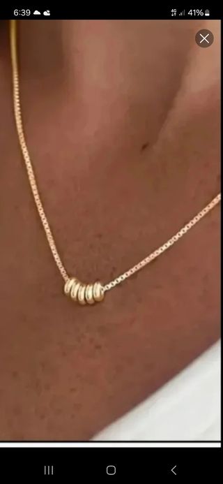 Gargantilla baño oro 18 quilates