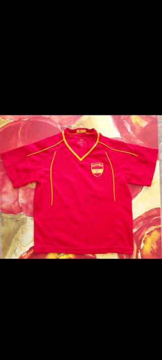 Camiseta fútbol roja-amarilla