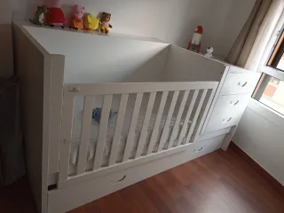 Cuna convertible en cama nido