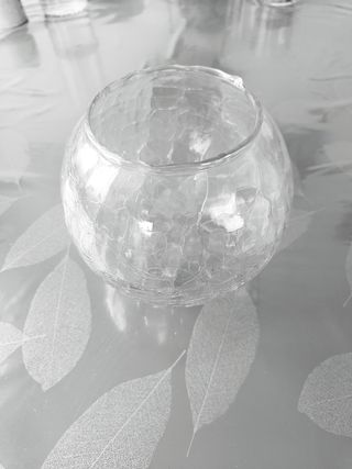 Vaso vetro decorato