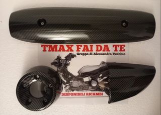 Paracalore Scarico TMAX 500 2008-2011 carbon look