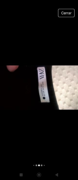 Top asim. Zara negro