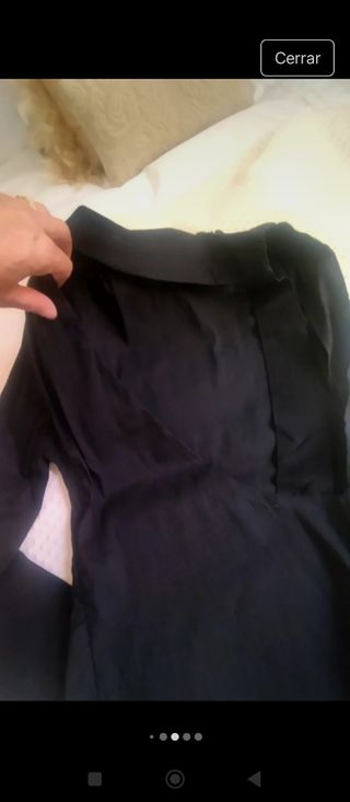 Top asim. Zara negro