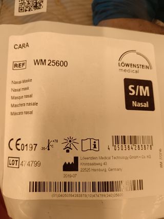 2 Mascherecpap  Cara Nasale taglia s/m