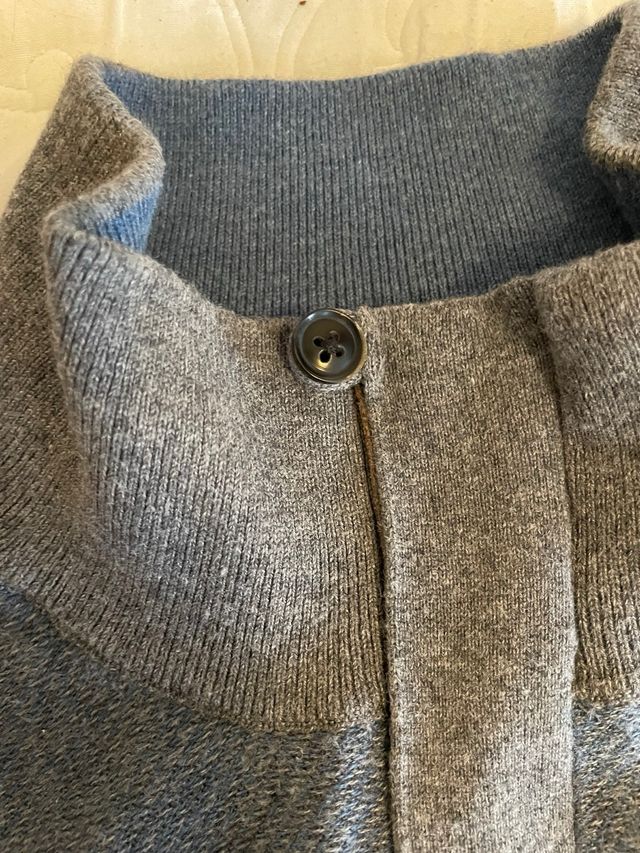 Jersey Massimo Dutti - M - Gris/Azul