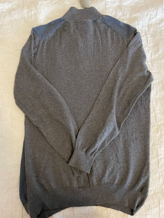 Jersey Massimo Dutti - M - Gris/Azul