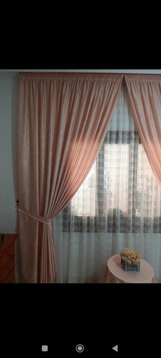Cortinas habitación - Rosa 