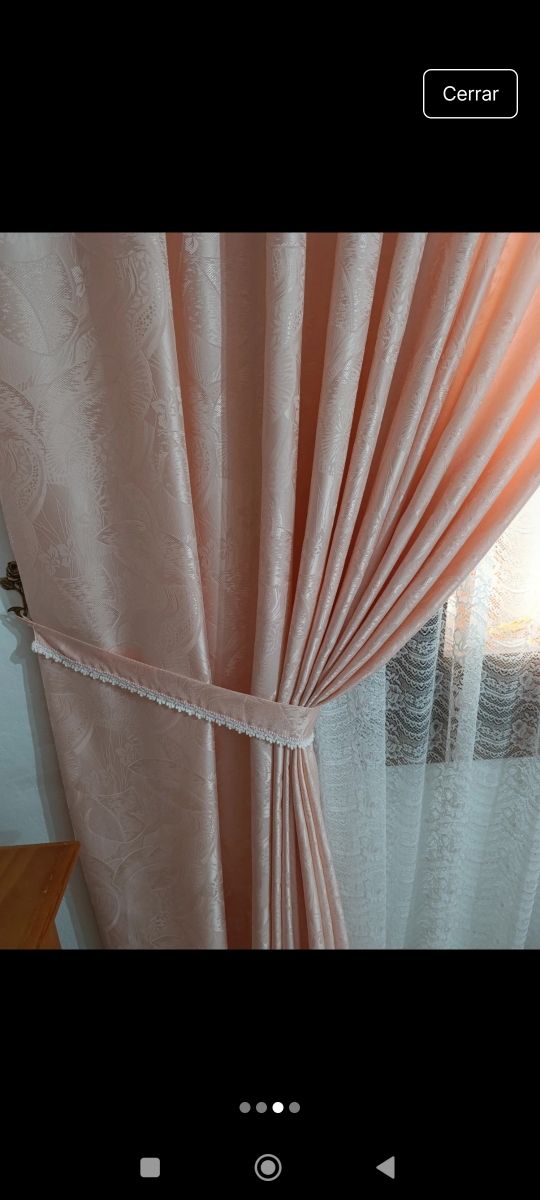 Cortinas habitación - Rosa