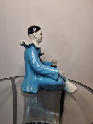Lampada da tavolo Pierrot Mid-Century in ceramica 