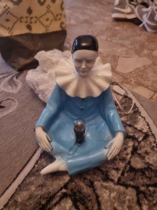 Lampada da tavolo Pierrot Mid-Century in ceramica 