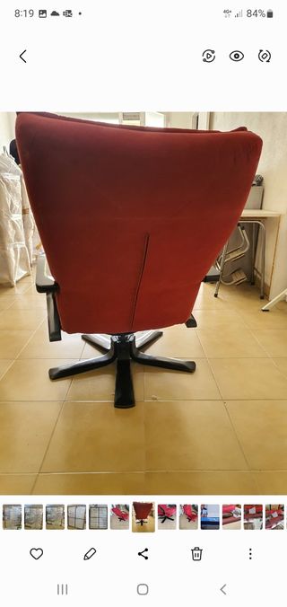 Sillón relax rojo