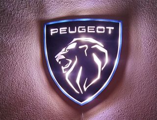 Logo peugeot con luce a led