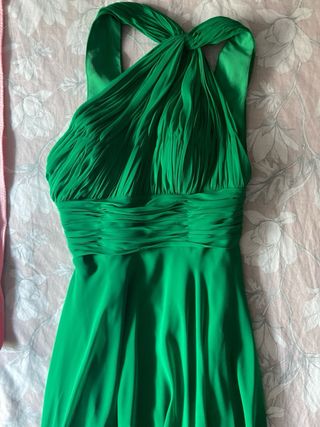 Vestido verde fiesta - Talla M